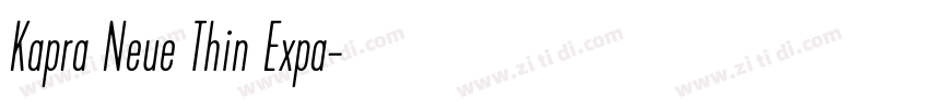 Kapra Neue Thin Expa字体转换